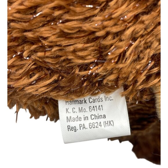 Hallmark Comet Reindeer Plush Toy Christmas Stuffed Animal Brown Tan Fuzzy Soft - Picture 8 of 15